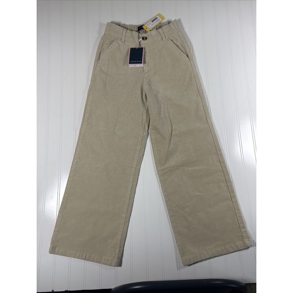 Andy & Evan Love Corduroy Wide Leg Pant NWT Child Size 10 High Waist Rtl $38